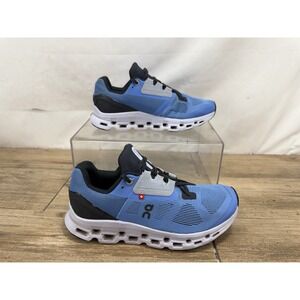 On Running Cloudstratus Blue Black Helion Road Running Shoes Womens 4825